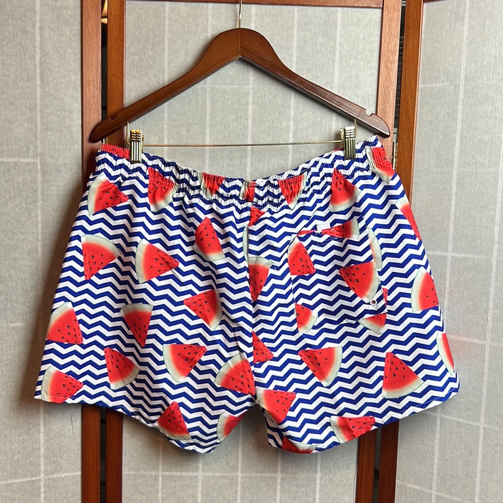 Topman Watermelon Swim Trunks In Navy Blue size XXL - Picture 3 of 6